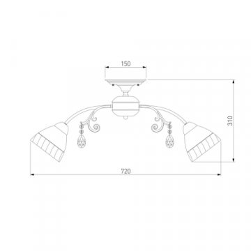 Потолочная люстра Eurosvet Camilla 30156/8