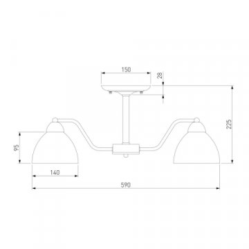 Потолочная люстра Eurosvet Carissa 30172/5 античная бронза