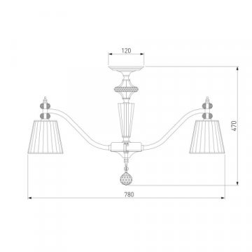 Потолочная люстра Eurosvet Diva 60122/8 хром