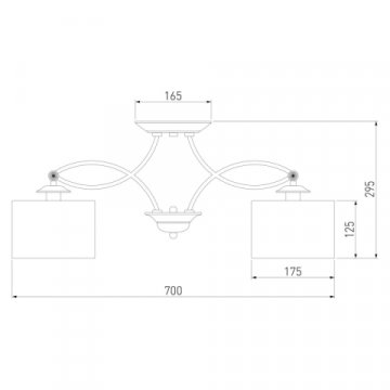 Потолочная люстра Eurosvet Fabiola 60124/5 хром Smart