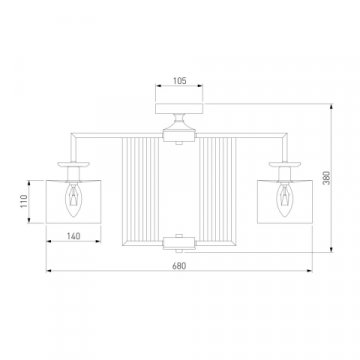 Потолочная люстра Eurosvet Fargo 60123/5 хром Smart