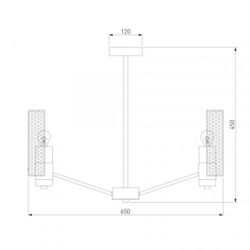 Потолочная люстра Eurosvet Grino 70139/6 латунь