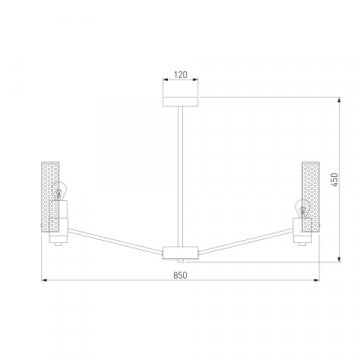 Потолочная люстра Eurosvet Grino 70139/8 никель