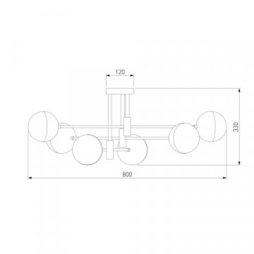 Потолочная люстра Eurosvet Nuvola 70129/6 хром