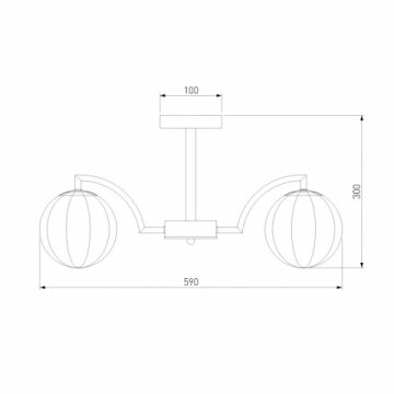 Потолочная люстра Eurosvet Оптима Eden 30178/5 латунь