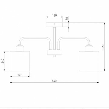 Потолочная люстра Eurosvet Оптима Essence 30176/3 хром