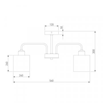 Потолочная люстра Eurosvet Оптима Essence 30176/5 хром