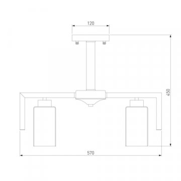 Потолочная люстра Eurosvet Palio 70126/6 черный
