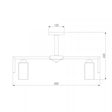Потолочная люстра Eurosvet Palio 70126/8 черный