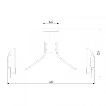 Потолочная люстра Eurosvet Rocco 60135/8 хром