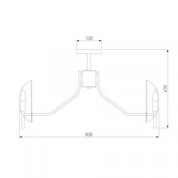 Потолочная люстра Eurosvet Rocco 60135/8 латунь
