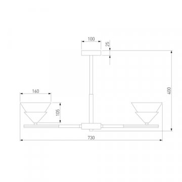 Потолочная люстра Eurosvet Rylee 70138/6 хром