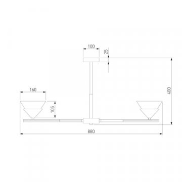 Потолочная люстра Eurosvet Rylee 70138/8 хром