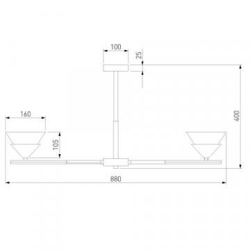 Потолочная люстра Eurosvet Rylee 70138/8 хром