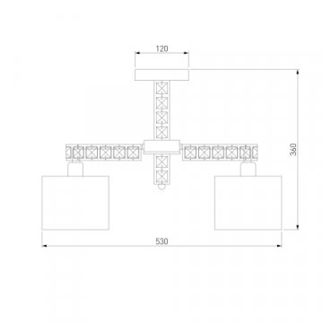 Потолочная люстра Eurosvet Salina 60104/5 хром