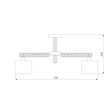 Потолочная люстра Eurosvet Salina 60104/8 хром