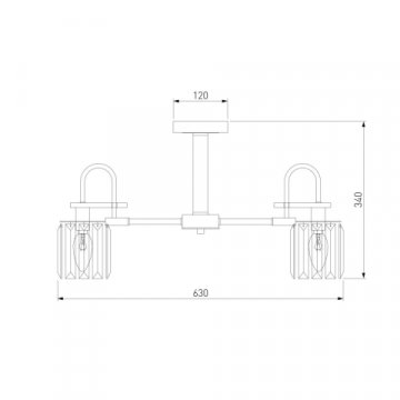 Потолочная люстра Eurosvet Tenia 70090/5 черный