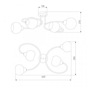 Потолочная люстра Eurosvet Tulia 30136/4 белый