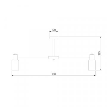 Потолочная люстра Eurosvet Vegga 70160/12 хром