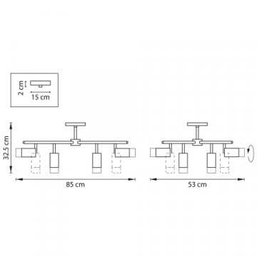 Потолочная люстра Lightstar Rullo (571728+214437-4+214436-4+202431-8) LR7283643741