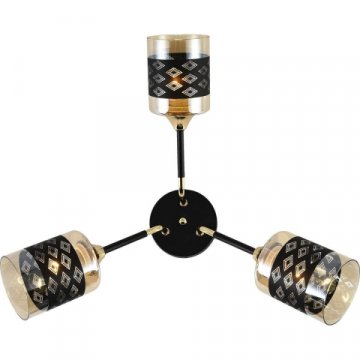 Потолочная люстра Reluce 01355-0.3-03 BK+FGD