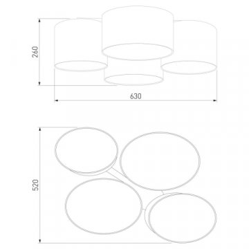 Потолочная люстра TK Lighting 3163 Cordoba