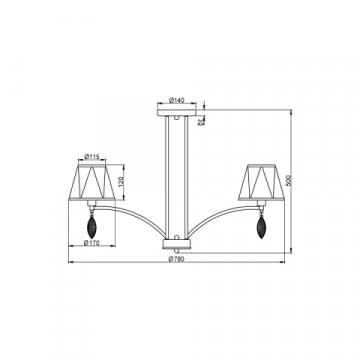 Потолочная люстра Vele Luce Sinfonia VL4184L08