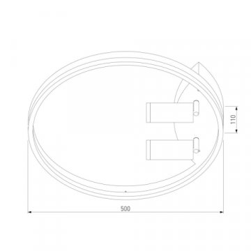 Потолочная светодиодная люстра Eurosvet Luminari 90247/3 черный / золото