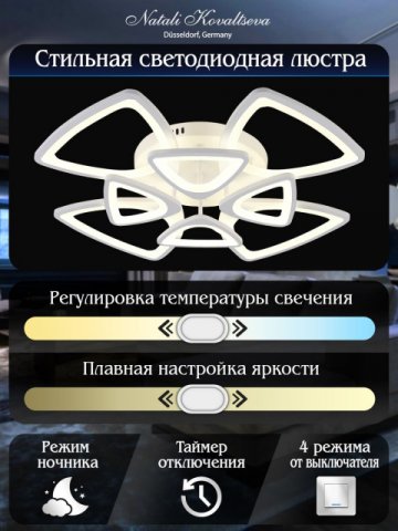 Потолочная светодиодная люстра Natali Kovaltseva Innovation Style 83038