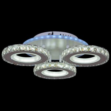 Потолочная светодиодная люстра Reluce 03900-0.3-03A WH+CR (RGB)