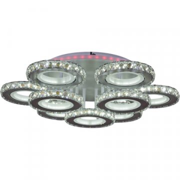 Потолочная светодиодная люстра Reluce 03900-0.3-6+3A WH+CR (RGB)