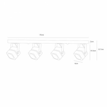 Потолочный светильник Arte Lamp A1315PL-4BK