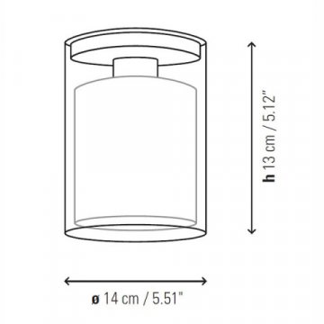 Потолочный  светильник Bover Oliver White
