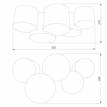 Потолочный светильник TK Lighting 4185 Mona Colour