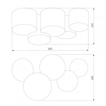 Потолочный светильник TK Lighting 6593 Mona Nature