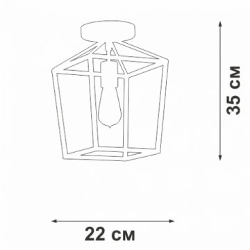 Потолочный светильник Vitaluce V3766-1/1PL