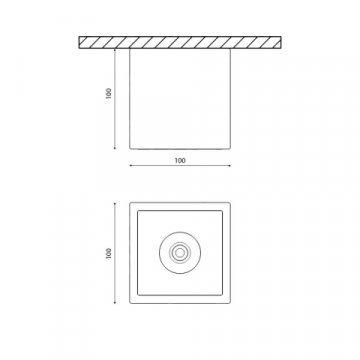 Потолочный светодиодный светильник DesignLed DL-SPL SPL-CB-18-BL-WW 002848