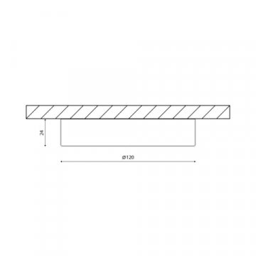 Потолочный светодиодный светильник DesignLed KH-R120-9-WW 007788
