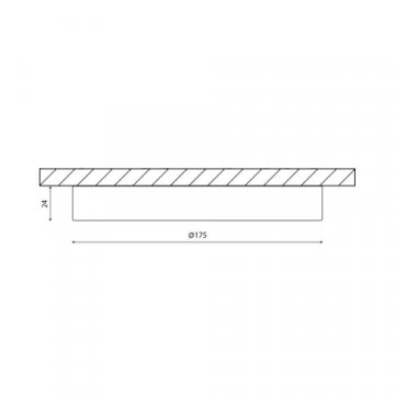 Потолочный светодиодный светильник DesignLed KH-R175-15-WW 007789