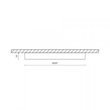 Потолочный светодиодный светильник DesignLed KH-R225-22-WW 007790