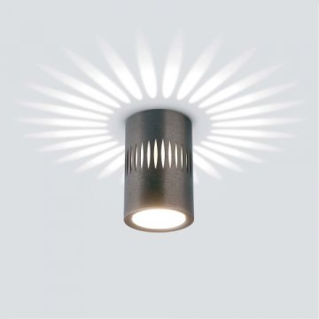 Потолочный светодиодный светильник Elektrostandard DLS026 7W 4200К графит a053601