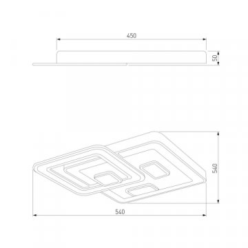 Потолочный светодиодный светильник Eurosvet 90156/1 белый