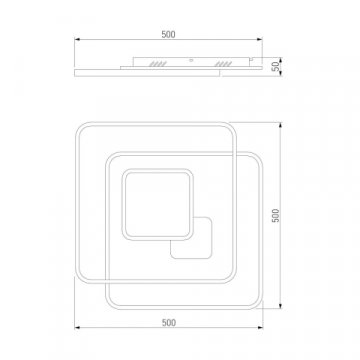 Потолочный светодиодный светильник Eurosvet Caroline 90255/1