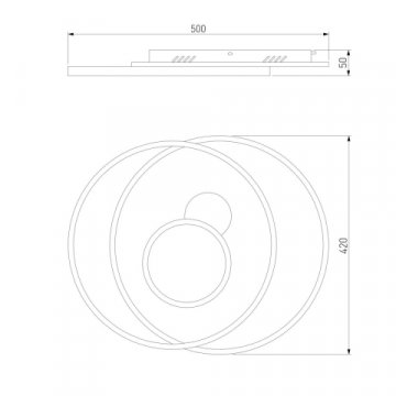 Потолочный светодиодный светильник Eurosvet Caroline 90256/1
