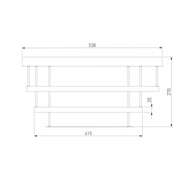 Потолочный светодиодный светильник Eurosvet Chic 90160/2 хром