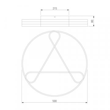 Потолочный светодиодный светильник Eurosvet Kristo 90232/3 хром