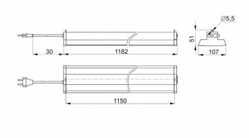 Потолочный светодиодный светильник IEK ДСП LDCK-0-1201-36-5000-K01