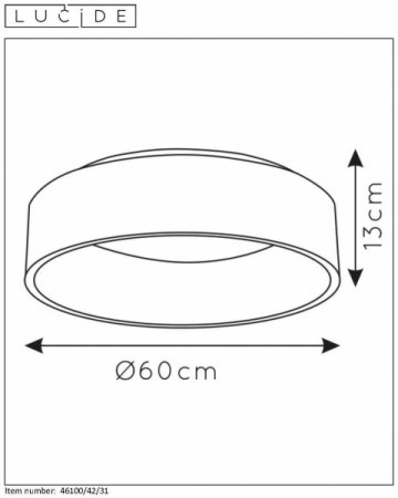 Потолочный светодиодный светильник Lucide Talowe Led 46100/42/31