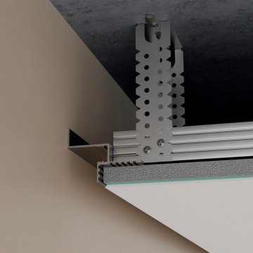 Парящий потолочный плинтус (профиль) Pro Design Gipps 602 Черный