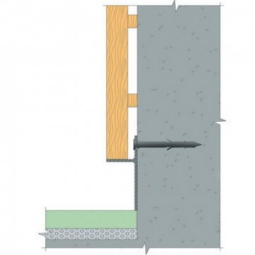 Плинтус теневой 7208 Черный муар Pro Design 46 мм х 16 мм х 2700 мм